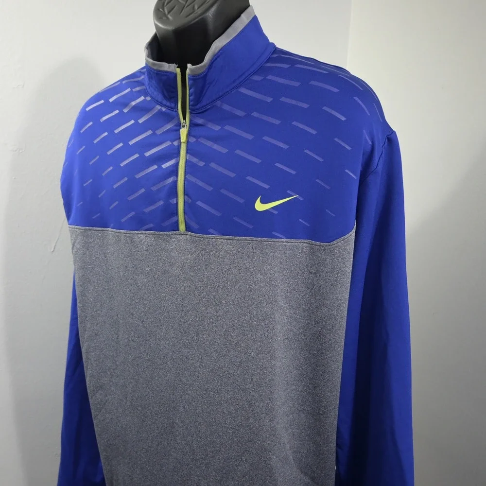 Nike Golf 1/4 Zip Fleece Pullover Mens XXL Tour Performance Dri-Fit Long Sleeve